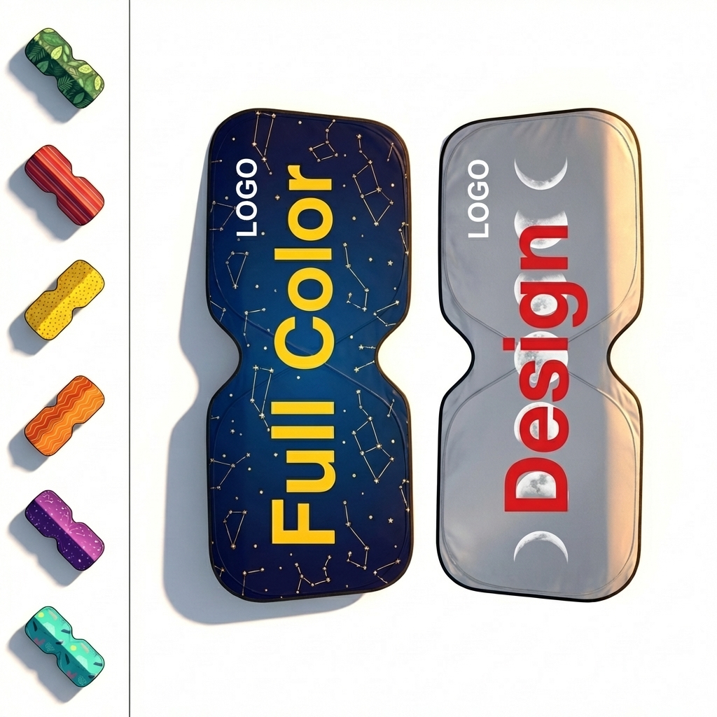 ChromaShade Foldable Car Sun Shade Set with UV Protection