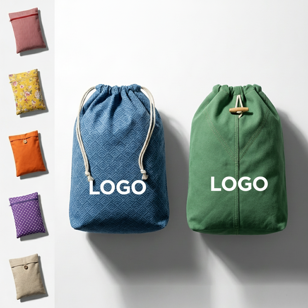 Reusable Colorful Drawstring Laundry & Travel Organizer Bags