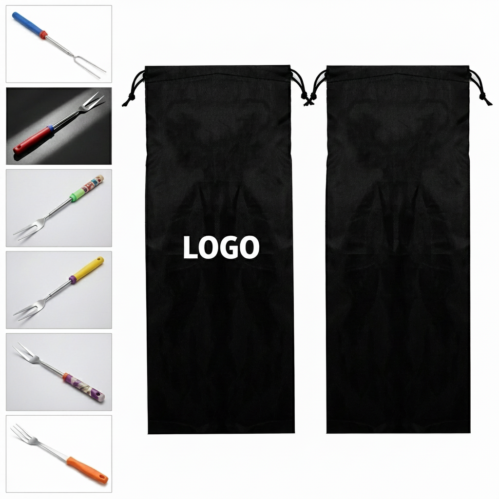 8-Pack Extendable Color-Coded Marshmallow Roasting Sticks