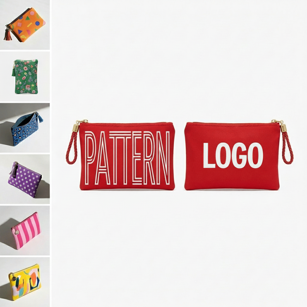 Vibrant Leather Pencil & Cash Organizer Case