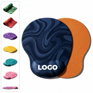 Ergonomic Full Color Mouse Pad with Memory Foam Wrist Support for Office and Gaming